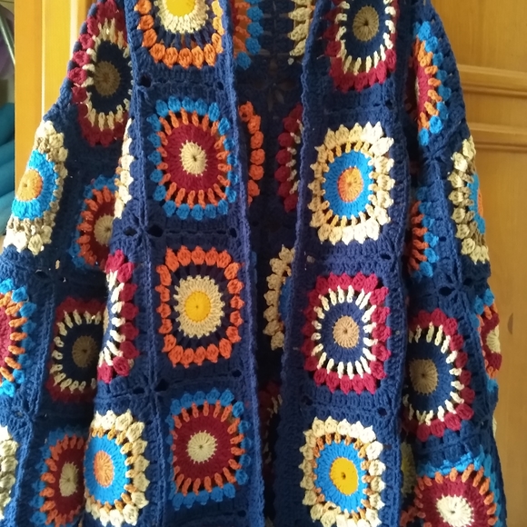 Granny square vintage cardigan - Picture 2 of 9